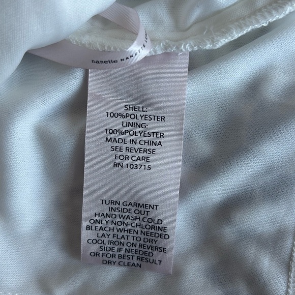 Nanette Lepore Lace Sleeveless Top in Marshmallow Size Medium NWT - Picture 10 of 10
